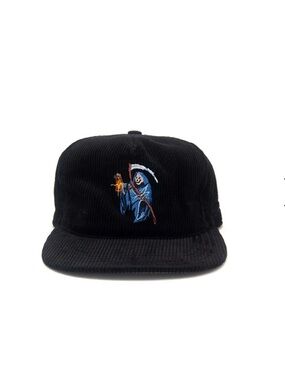 The Ampal Creative Corduroy FRIEND OF THE DEVIL II - Reaper Black Strapback